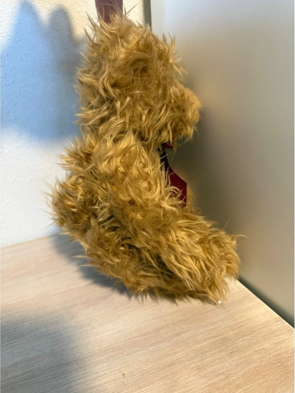 Russ Berrie Gregory Plush Teddy Bear with Burgundy Bow